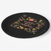 パンプキンスパイスオールディおもしろいデザイン ペーパープレート (アングル)