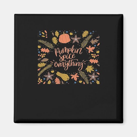 パンプキンスパイスオールディおもしろいデザイン マグネット (正面)