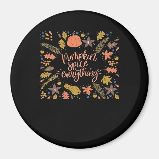パンプキンスパイスオールディおもしろいデザイン マグネット (正面)