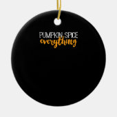 パンプキンスパイスオールデイズ秋秋シーズンエッセン セラミックオーナメント (正面)