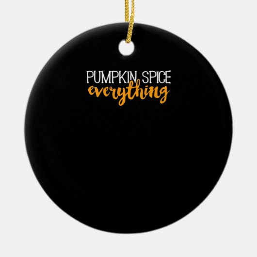 パンプキンスパイスオールデイズ秋秋シーズンエッセン セラミックオーナメント (正面)