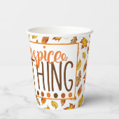 パンプキンスパイスオールデイズ紅葉紙カップ 紙コップ (裏面)