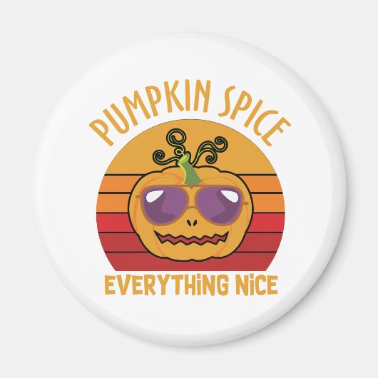 パンプキンスパイスオールナイスハロウィーン マグネット (正面)
