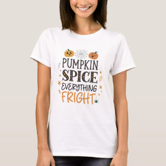 パンプキンスパイスオールフレックハロウィーンTシャツ Tシャツ