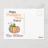 パンプキンスパイスキス ポストカード (裏面)