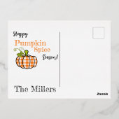 パンプキンスパイスキス 箔シーズンポストカード (裏面)