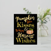 パンプキンスパイスキス 箔シーズンポストカード (立ち正面)