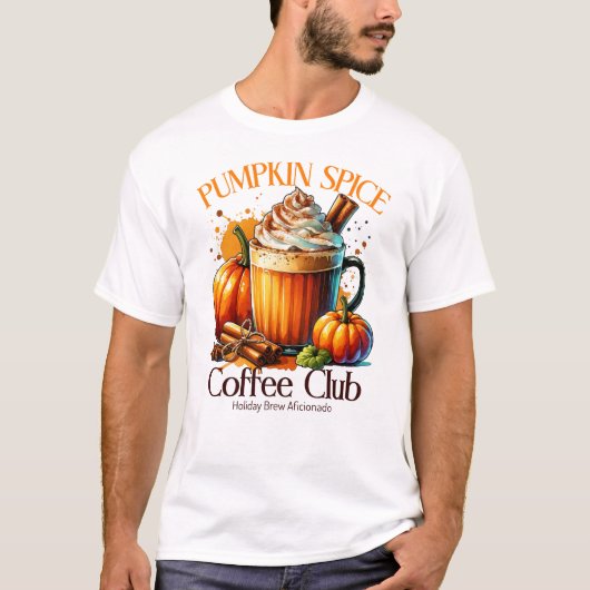 パンプキンスパイスコーヒークラブ Tシャツ (正面)