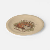 パンプキンスパイスコーヒーパーティープレート ペーパープレート (アングル)