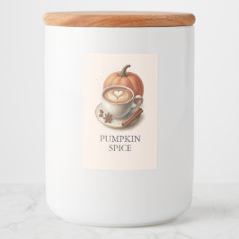 パンプキンスパイスコーヒーブライダルシャワーシール フードラベル