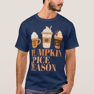 パンプキンスパイスコーヒーラテ秋秋シーズンコフ Tシャツ