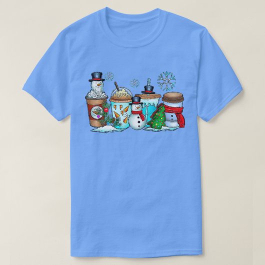 パンプキンスパイスコーヒーラテ秋秋シーズン地獄 Tシャツ (デザイン正面)