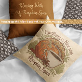 パンプキンスパイスコーヒーヴィンテージスタイル クッション