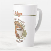 パンプキンスパイスコーヒーヴィンテージルック カフェラテマグ (右アングル)