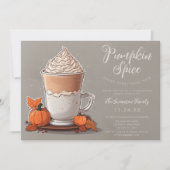 パンプキンスパイスコーヒー感謝祭ディナー 招待状 (正面)