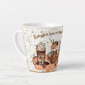 パンプキンスパイスコーヒー カフェラテマグ (左アングル)