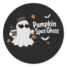 パンプキンスパイスゴーストTシャツ | 華やかハロウィンデザイン