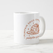 パンプキンスパイスシナモン転が ジャンボコーヒーマグカップ (正面右)