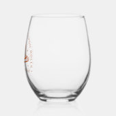 パンプキンスパイスシナモン転が ステムなしワイングラス (左)