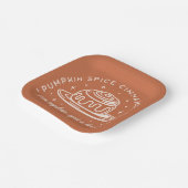 パンプキンスパイスシナモン転が ペーパープレート (傾斜あり)