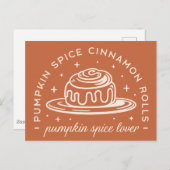 パンプキンスパイスシナモン転が ポストカード (正面/裏面)