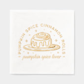 パンプキンスパイスシナモン転が 箔ナプキン (正面)