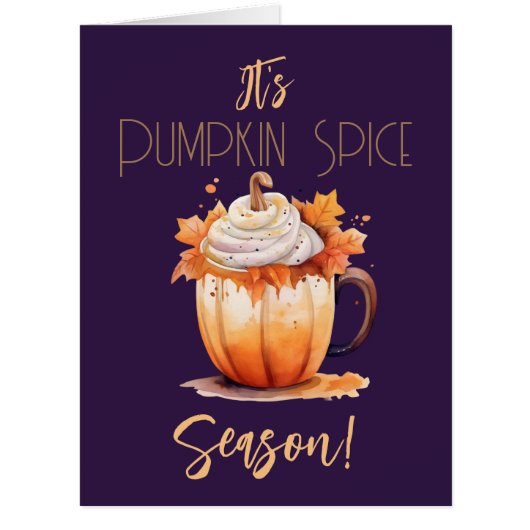 パンプキンスパイスシーズンカード (正面)