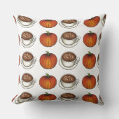 パンプキンスパイスシーズンコーヒーラテ秋秋 クッション (正面)