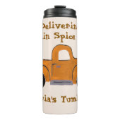 パンプキンスパイスシーズンパーソナライズハンドト絵を描ラック タンブラー (正面)