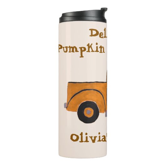 パンプキンスパイスシーズンパーソナライズハンドト絵を描ラック タンブラー (回転左)