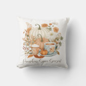 パンプキンスパイスシーズンフローララテマグオータム秋 クッション (正面)
