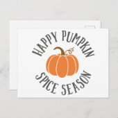 パンプキンスパイスシーズン ポストカード (正面/裏面)