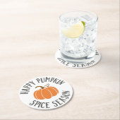 パンプキンスパイスシーズン ラウンドペーパーコースター (インサイチュ)