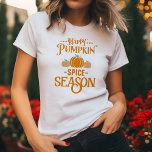 パンプキンスパイスシーズン Tシャツ<br><div class="desc">この自然鮮やかティーで季節の色と居心地の良い雰囲気に浸インスパイアる。</div>