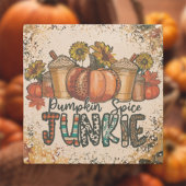 パンプキンスパイスジャンキーストーンコースター ストーンコースター