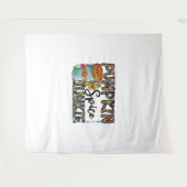 パンプキンスパイスジャンキー タペストリー (正面(横))