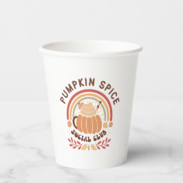 パンプキンスパイスソーシャルクラブ - かわいい秋のPSL 紙コップ