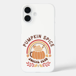 パンプキンスパイスソーシャルクラブ - かわいい秋のPSL iPhone 16ケース