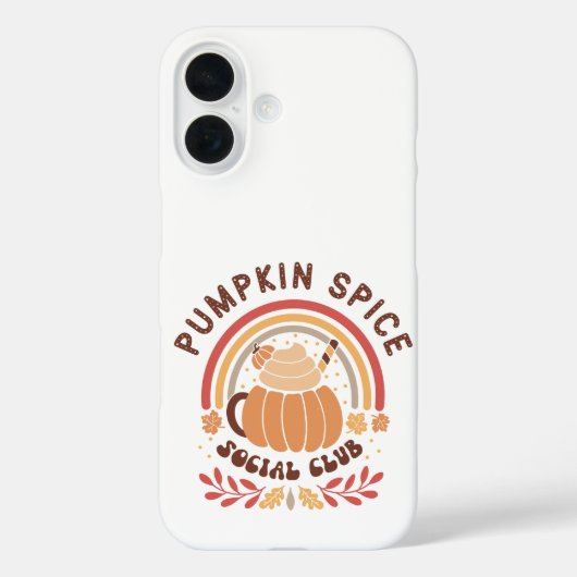 パンプキンスパイスソーシャルクラブ - かわいい秋のPSL Case-Mate iPhoneケース (裏面)
