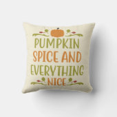 パンプキンスパイスニースオータム秋ハロウィーン クッション (裏面)