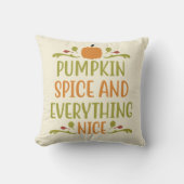 パンプキンスパイスニースオータム秋ハロウィーン クッション (正面)