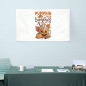 パンプキンスパイスハロウィーン 横断幕 (トレードショー)