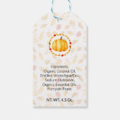 パンプキンスパイスバス&ボディラベル|製品タグ ギフトタグ (裏面)