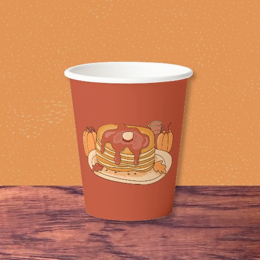 パンプキンスパイスパンケーキ 秋のパーティー 紙コップ