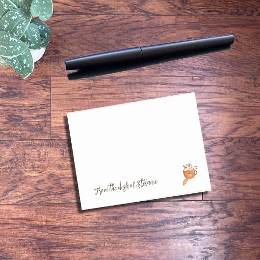 パンプキンスパイスパーソナライズされたラテポストイット注記 ポストイット