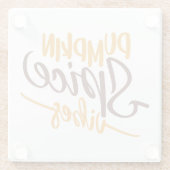 パンプキンスパイスビベス ガラスコースター (裏面)