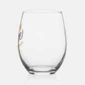 パンプキンスパイスビベス ステムなしワイングラス (左)