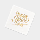 パンプキンスパイスビベス 箔ナプキン (左)