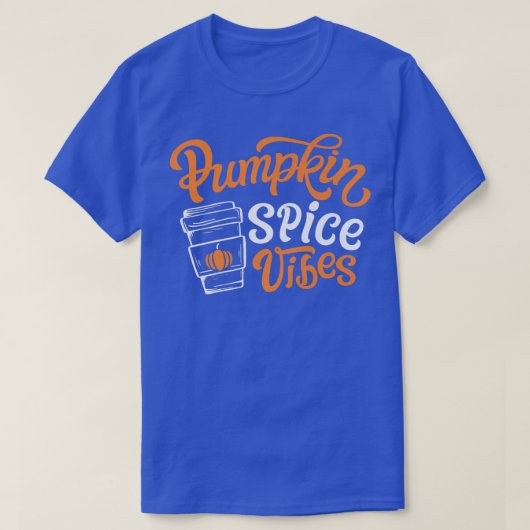 パンプキンスパイスビーブキュート秋秋ヤールコーヒーL Tシャツ (デザイン正面)