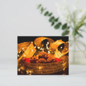 パンプキンスパイスマフィンレシピクリスマスポストカード ポストカード (スタンド正面)